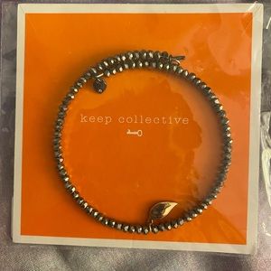 Keep Collective growth beaded wrap bracelet